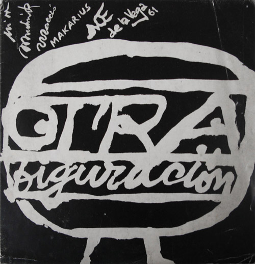 Tapa catálogo "Otra figuración". Galería Peuser, 1961.