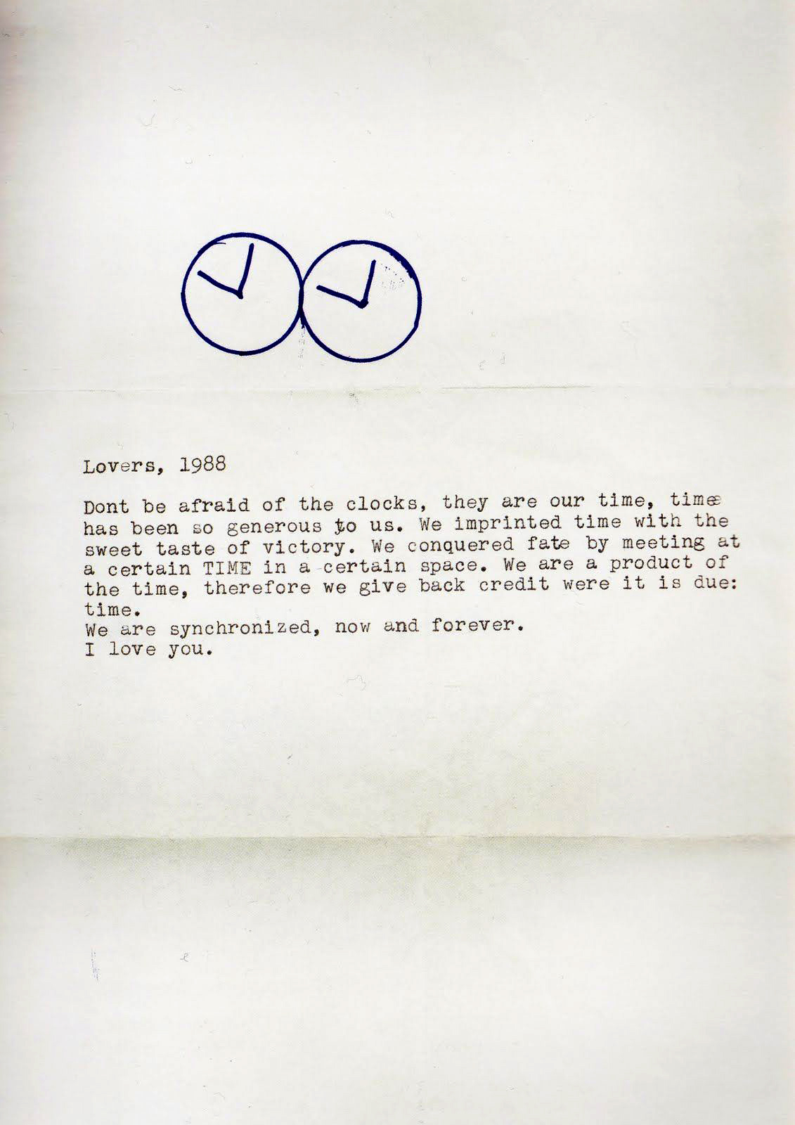 Félix González Torres. Lovers, 1988.