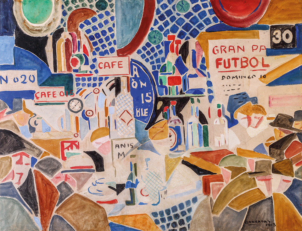 Rafael Barradas. Quiosco de Canaletas, 1918. Colección Malba.