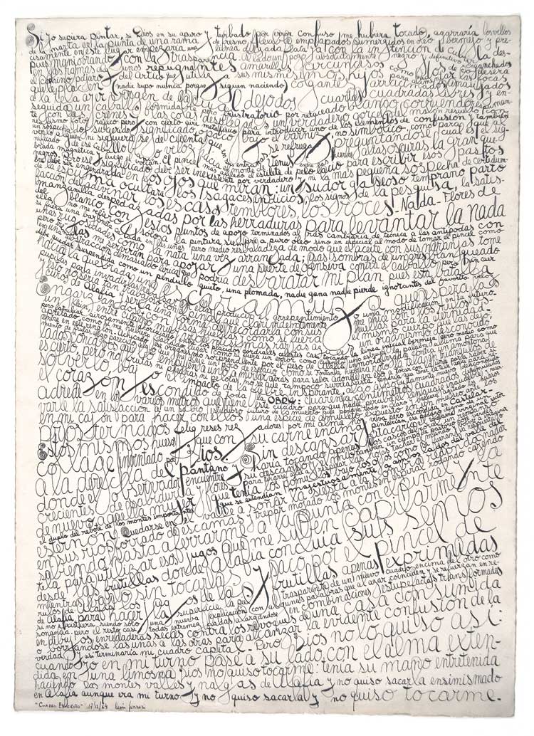 León Ferrari, Cuadro escrito, 1964.