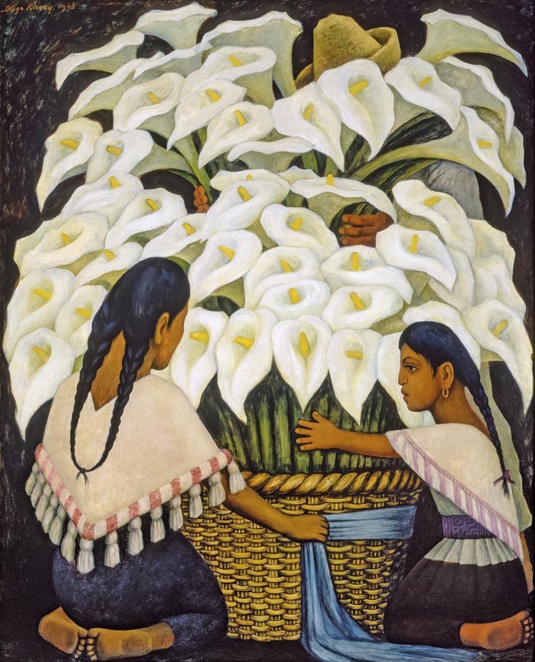 Diego Rivera. Vendedora de alcatraces, 1943.