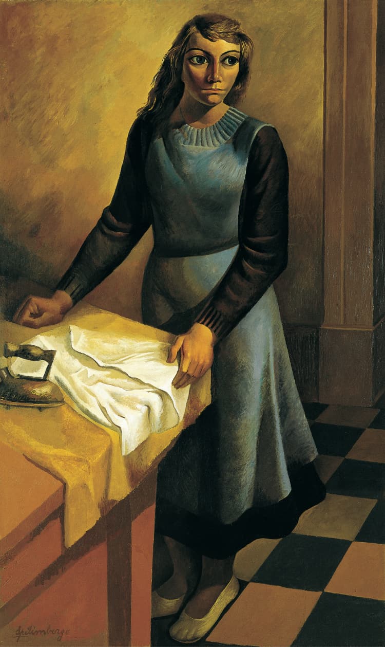 Lino Enea Spilimbergo. La planchadora, 1936. Colección particular, Buenos Aires. 