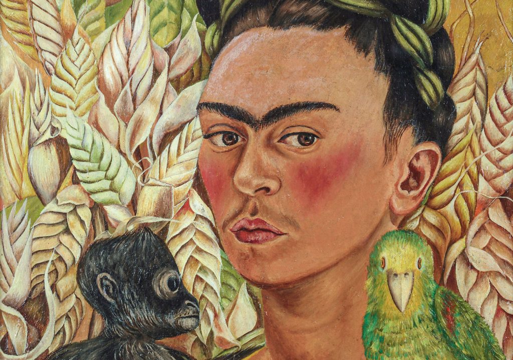 03-Kahlo, Frida_Autorretrato con chango y loro_1942_Colección Malba