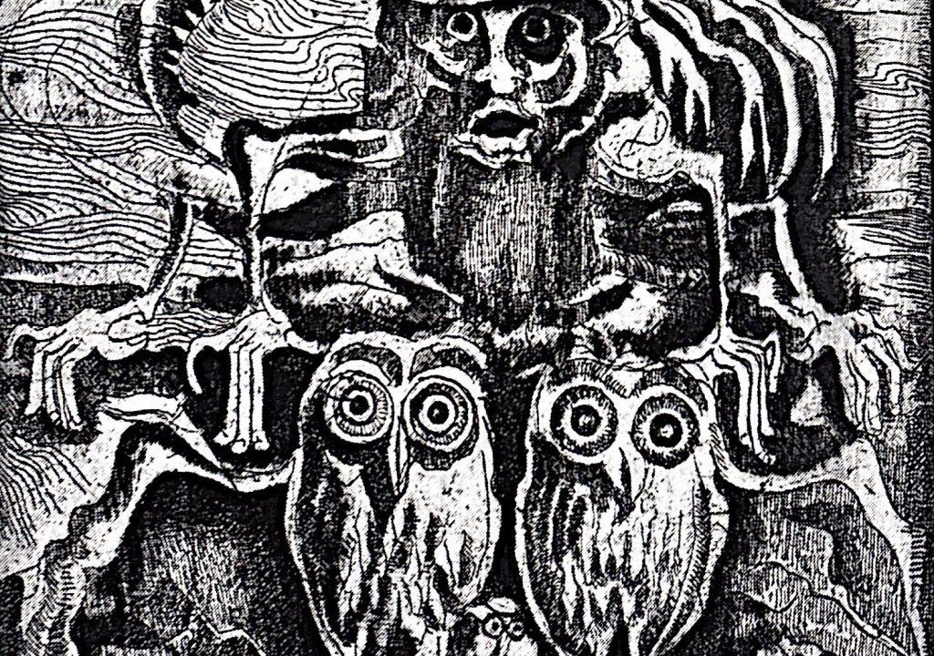 Litografía Sueños de un descubridor de Francisco González Romero